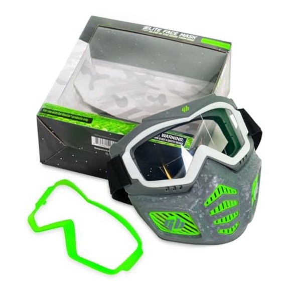 Outdoor Full Face Tactical Mask Detachable Adjustable Headband Lightweight Breathable Protective Gear for Paintball and Outdoor Activities