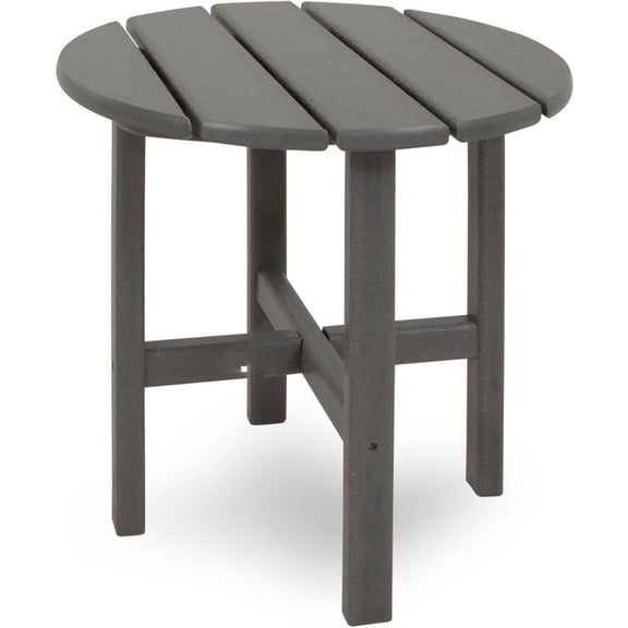 Outdoor Furniture Cape Cod Round 18-Inch Side Table, Stepping Stone