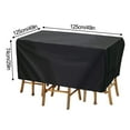 thumbnail image 1 of Outdoor Furniture Cover Waterproof Rectangular Patio Table and Chair Set Protection with Windproof Buckles, 1 of 7
