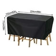 thumbnail image 1 of Outdoor Furniture Cover Waterproof Rectangular Patio Table and Chair Set Protection with Windproof Buckles, 1 of 2