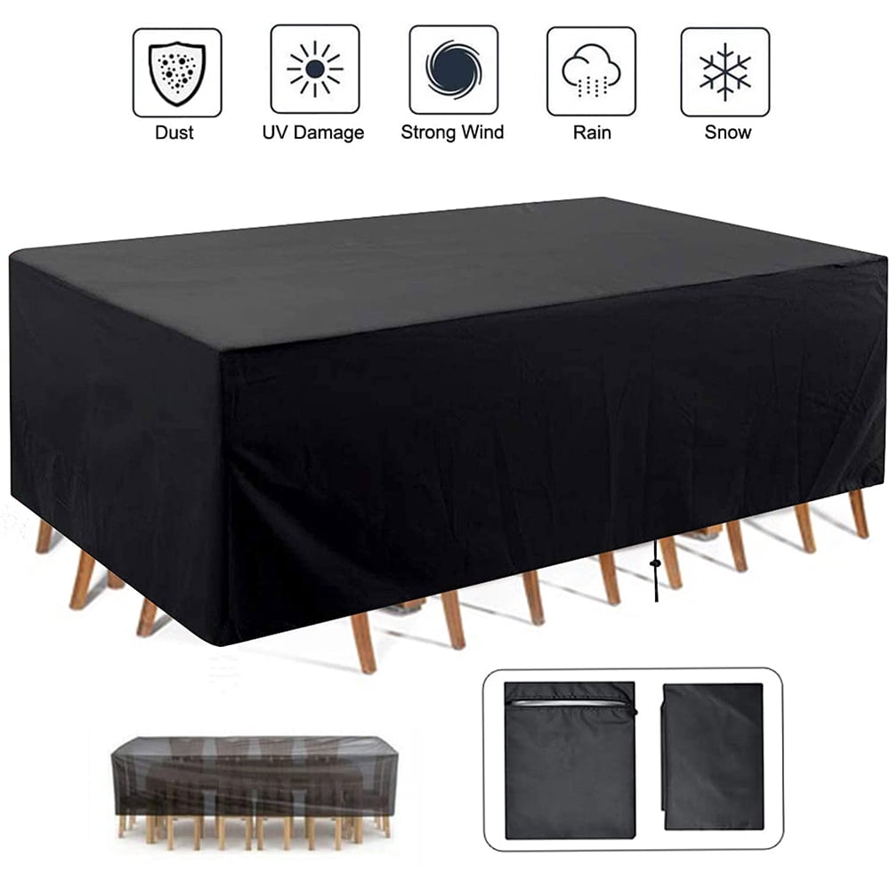 Outdoor Furniture Covers, Fangsheng Waterproof Patio Table and Chair Covers, 71” L x 47” W x 29” H