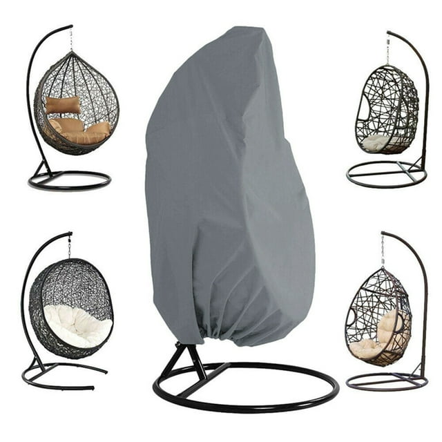 Outdoor Furniture Covers, Garden Outdoor Hanging Chair Cover, Hanging Swing Chair Cover Waterproof Rattan Egg Seat Protect, 75" H x 45" D
