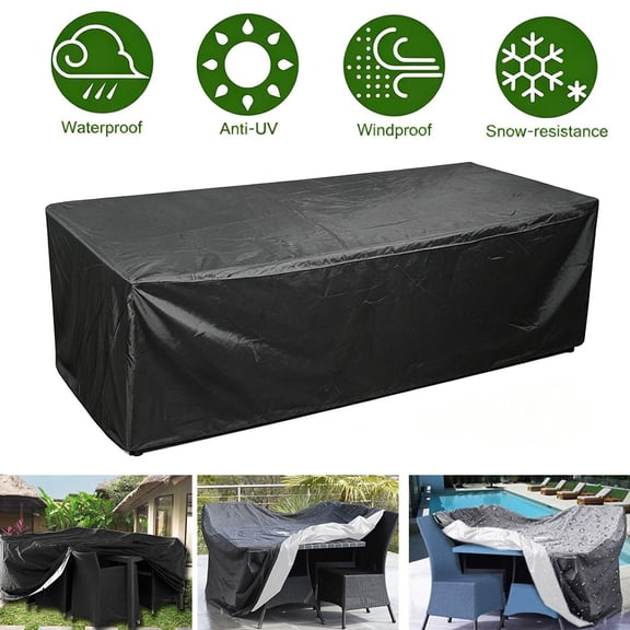 Outdoor Furniture Covers Waterproof Dining Coffee Table Chair Couch Cover All Weather Sun Rain Snow Protection with Drawstring, 50x50x29 inch