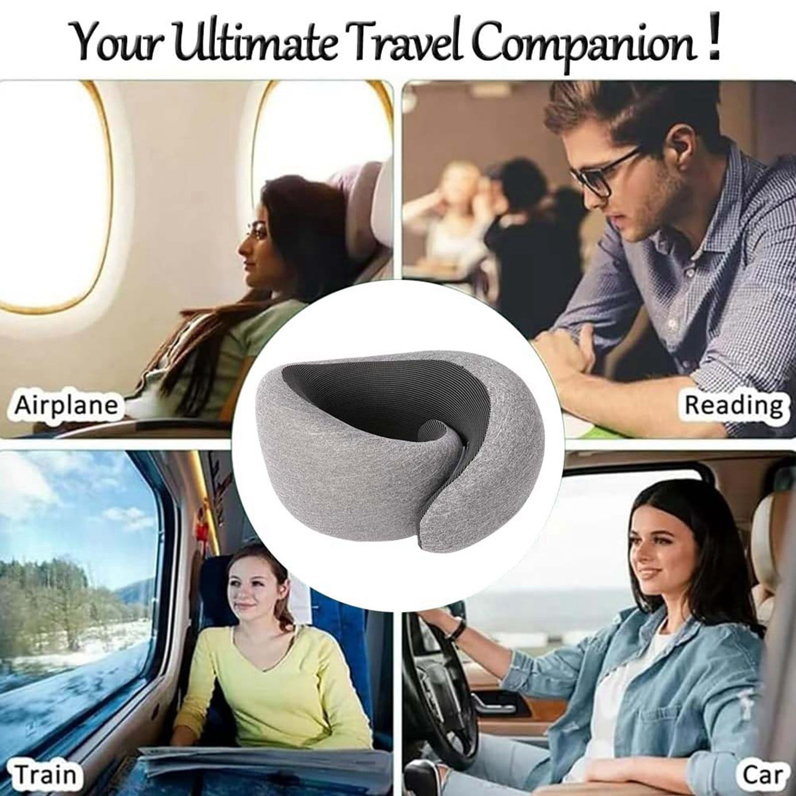 Outdoor Furniture Cushion Covers Travel Neck Pillow For Sleep Adjustable Memory Foam Travel Pillow Neck Pillow 360 Head Support Portable Travel For Planes Trains Cars Offices Walmart