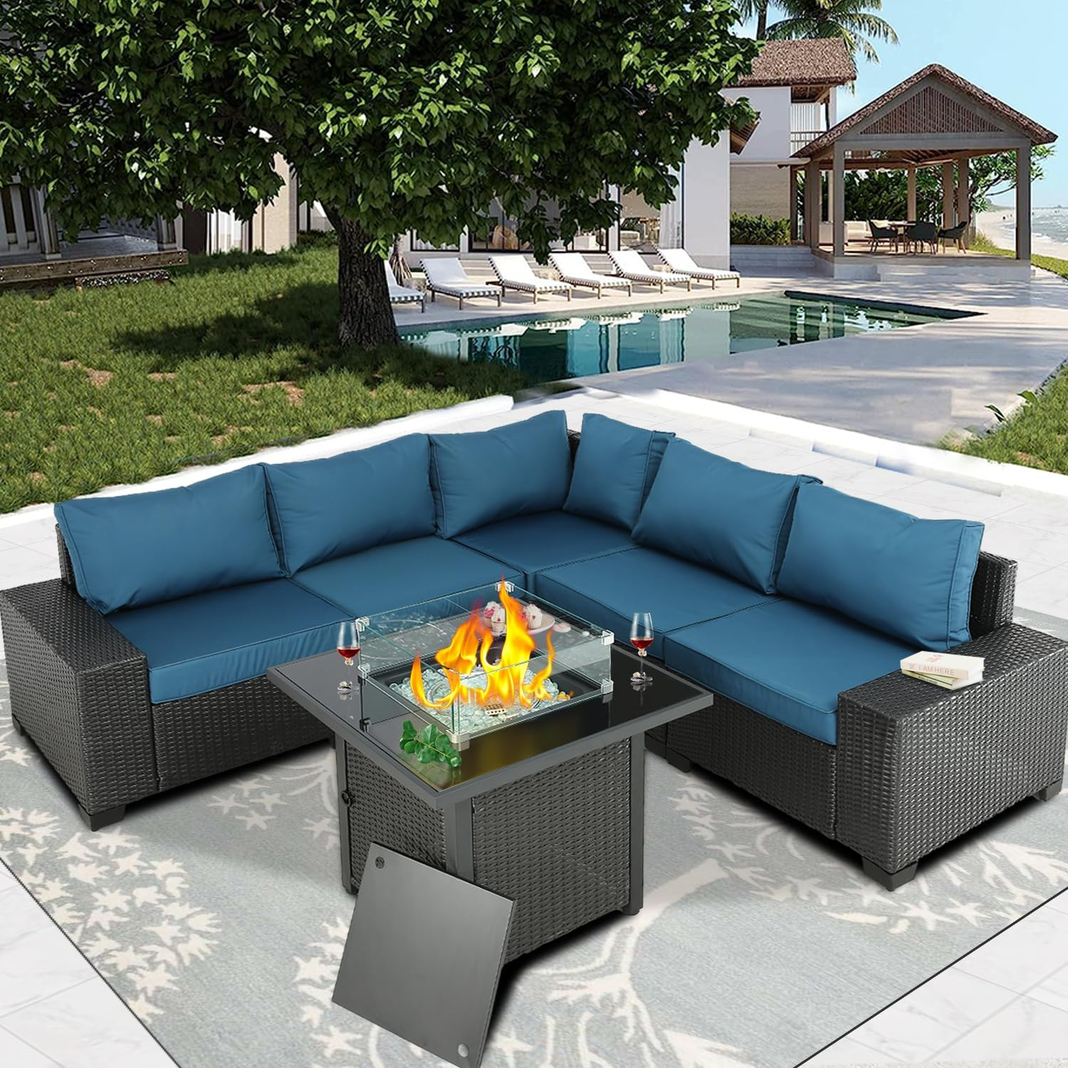Outdoor Furniture Patio Furniture Sets Conversation Sets Sectional Sofa
