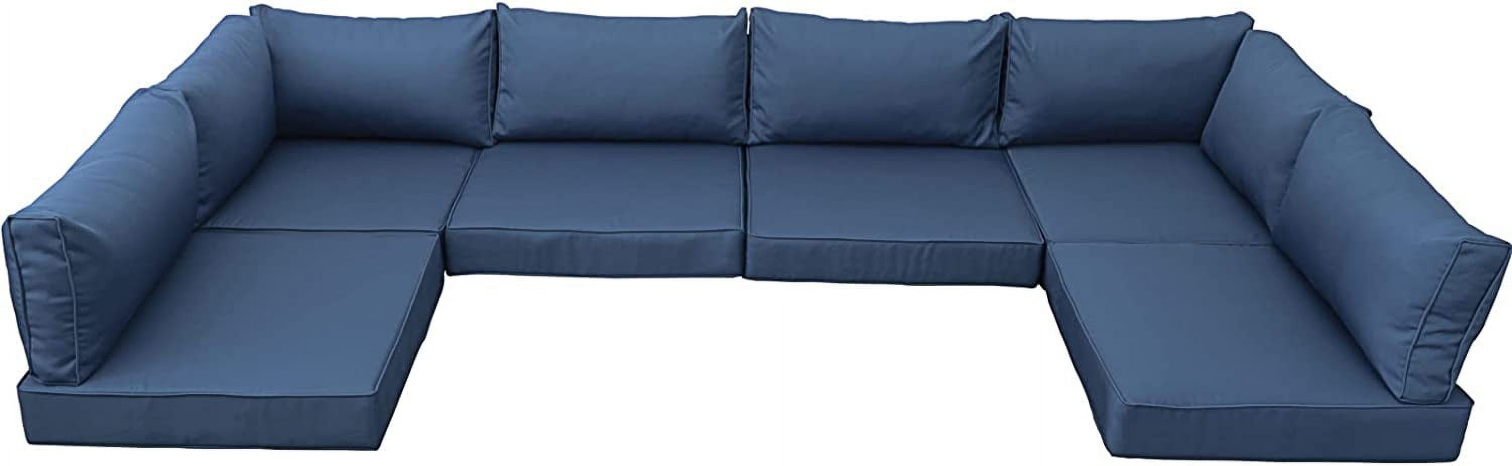 Outdoor Furniture Replacement Cushions Fits 7Piece Sectional Rattan