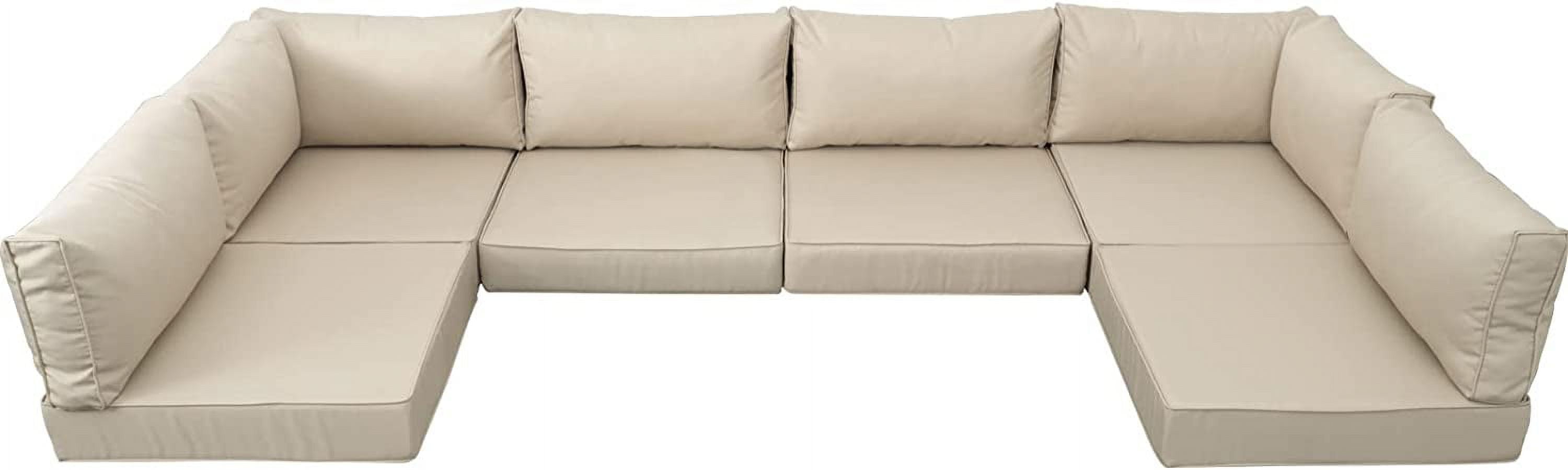 Outdoor Furniture Replacement Cushions Fits 7Piece Sectional Rattan