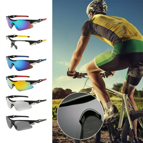 Outdoor Futuristic Sunglasses,Cycling Glasses for Men Women Mountain Bike，Unisex Outdoor Windproof Sports Shades，Dust-proof Bike Goggles Sunglasses Clear MTB Bicycle Riding