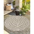 thumbnail image 1 of Outdoor Gallery Collection Area Rug Gray - 4' Round, 1 of 5