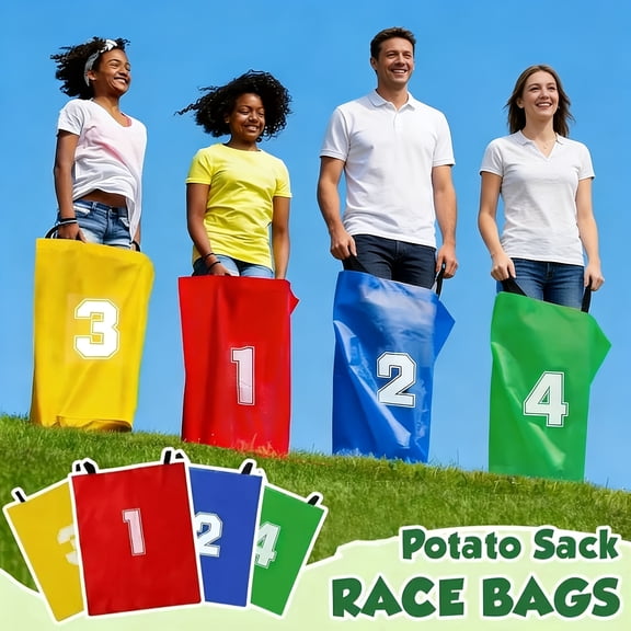 Outdoor Game Canvas Kangaroo Jumping Sacks, Durable Kangaroo Jumping Bags, Suitable for Outdoor Lawn Games And Group Activities. Washable And Available In Multiple Colors, Easy to Carry.