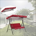 thumbnail image 1 of Outdoor Garden  3-Person Porch Swing Chair Bench Seat Swing Cover, 1 of 5