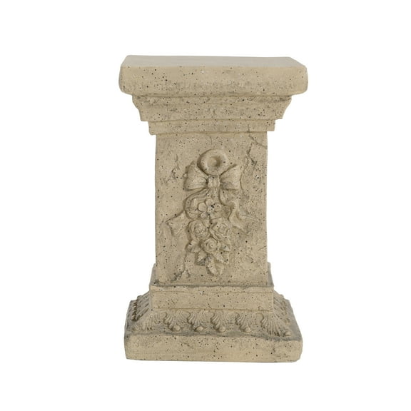 Outdoor Garden Accessories, Pedestal Column Plant Stand, 19 Inch, Indoor and Outdoor, Sand Garden Accessories,Magnesium Oxide Backyard Garden Accessories, Garden & Outdoor Accessories