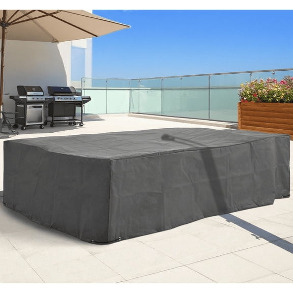 Outdoor Garden Accessories, Weatherproof Outdoor Sectional Patio Furniture Cover, Grey Garden Accessories,Oxfabric Backyard Garden Accessories, Garden & Outdoor Accessories