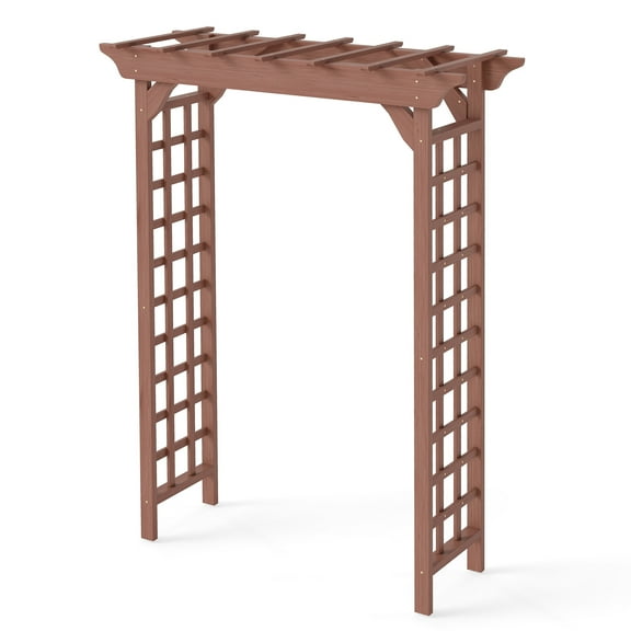 Outdoor Garden Arch Wooden Arbor, Wedding Arch for Ceremony, Wood Trellis for Plant Climbing, Christmas Decor Pergola for Garden Backyard,Wooden Garden Arch