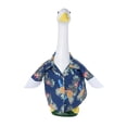 thumbnail image 1 of Outdoor Garden Decor Door Porch Goose With Shirt, Navyst Blue Floral Printed Clothing (No Figurine), Decorative Animal Outfit For Patio Lawn Decorations, 1 of 3