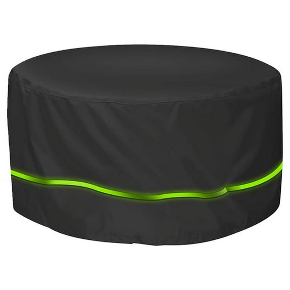 Outdoor Garden Furniture Cover Round Table Chair Set Waterproof Oxford Sofa Protection Patio Rain Snow Dustproof Covers (Black)