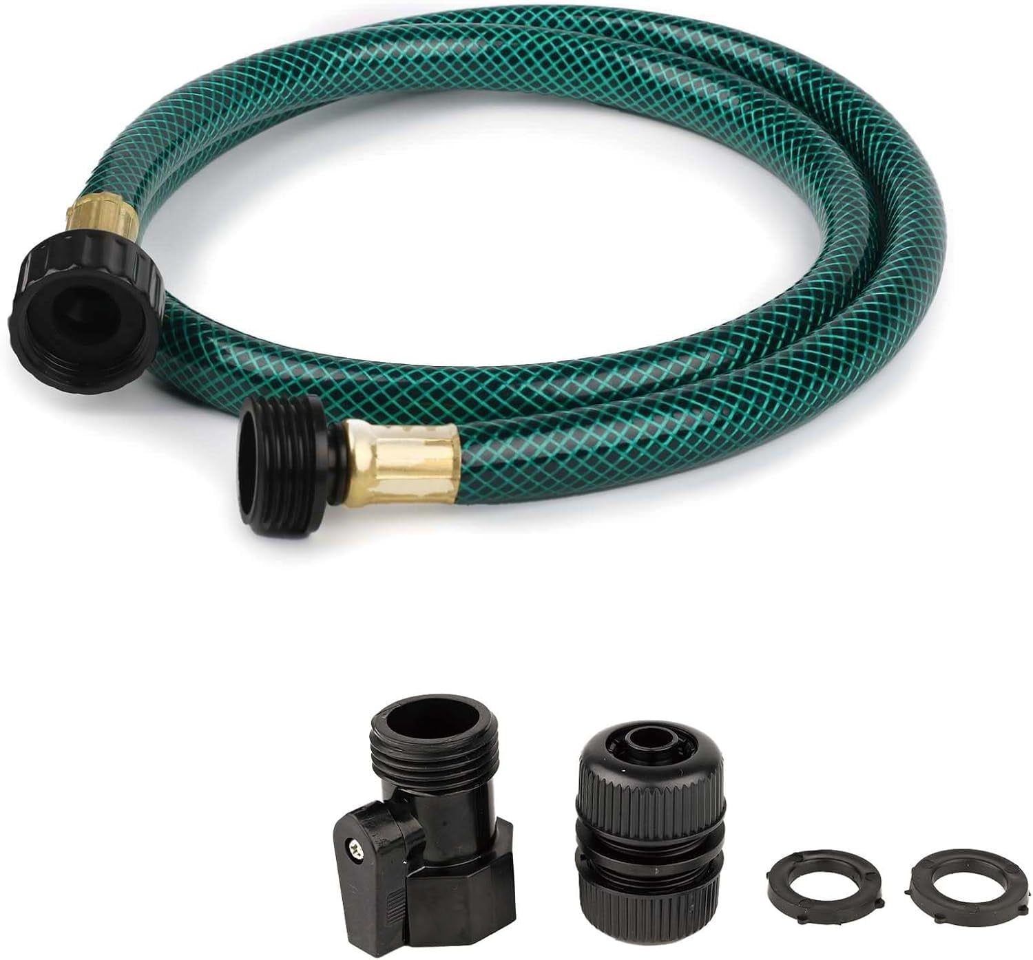 Outdoor Garden Hose No Kink: Flexible and Leakproof - 15 FT 1/2 Inch ...