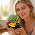 thumbnail image 1 of Outdoor Garden Ladybug Planter, Garden Decorations, Small Flower Pot, Outdoor and Garden Yard Accents, 1 of 7