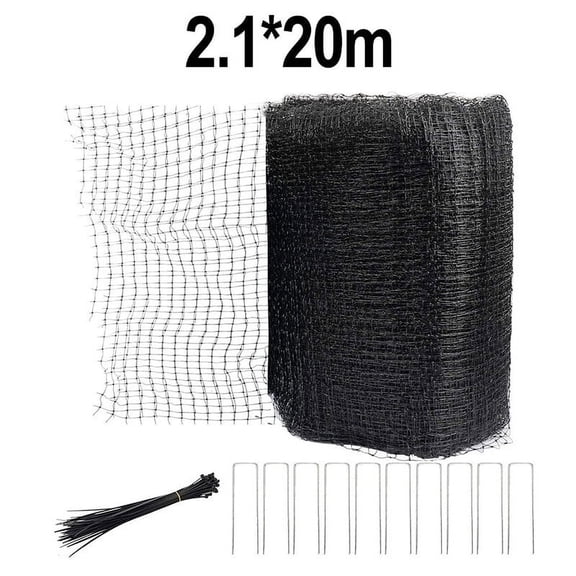 Outdoor Garden Net Black Plants Protection Net 2.1*20m 2.1*30m With Accessories