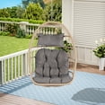 thumbnail image 1 of Outdoor Garden Rattan Egg Swing Chair, Hanging Chair, Patio Porch Lounge Egg Swing Chair, Comfortable Outside Bedrooms Wicker Swing Chair, For Indoor Outdoor Bedroom Backyard, 1 of 9