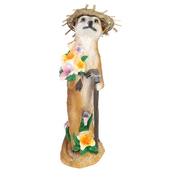 Outdoor Garden Resin Mongoose Decoration - Artificial Animal Craft Statue
