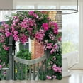 thumbnail image 1 of Outdoor Garden Shower Curtain Street Floral Landscape Arch Greenery Nature Landscape Polyester Hanging Curtains Bathroom Decor, 1 of 6