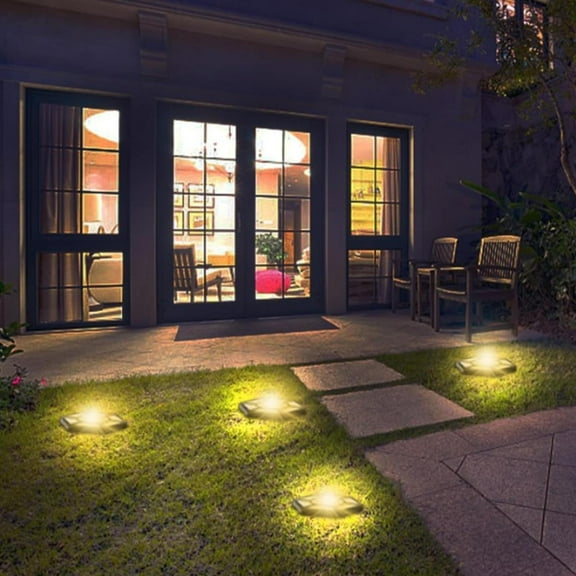 Outdoor Garden Solar Lights Outdoor Ground Lights with 12 LED Light Source Outdoor Lights Garden Lights for Paths Garden Patio
