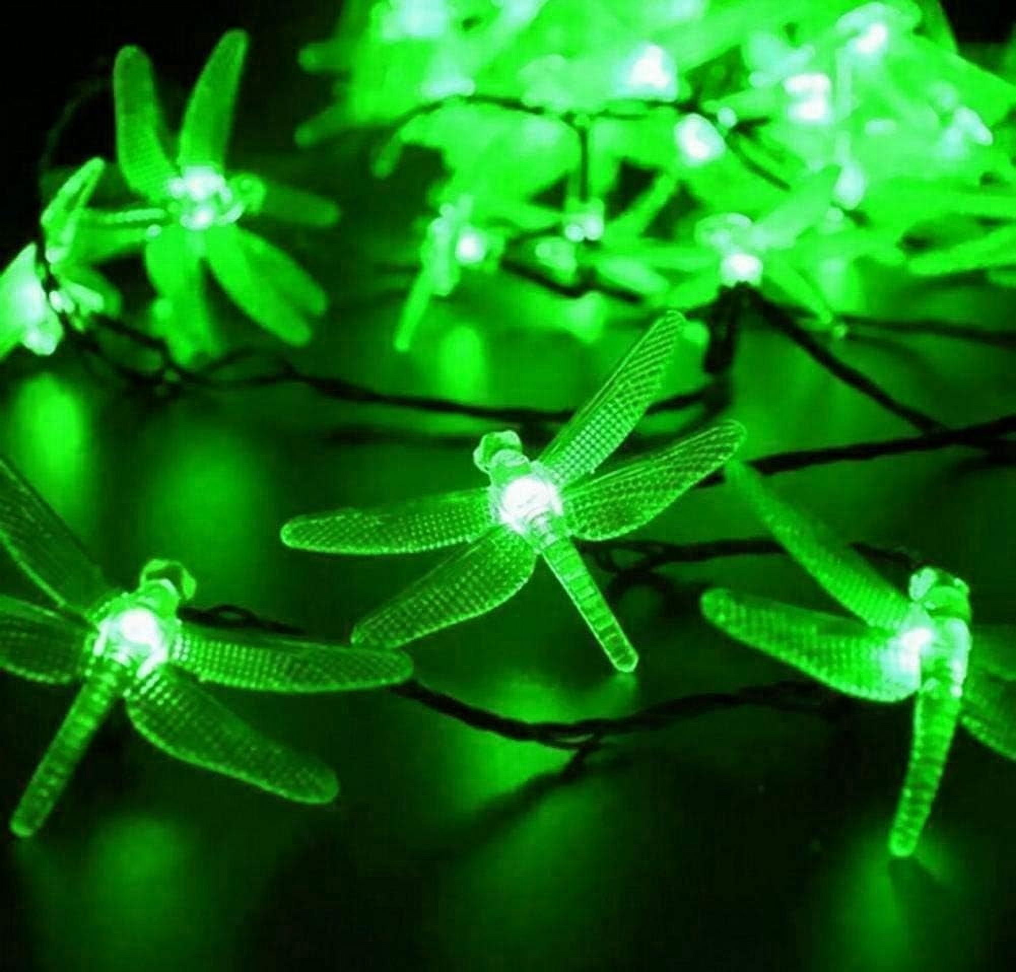 Outdoor Garden Solar String Lights, 7m 50LED Solar Garden Dragonfly String Lights Dragonfly String Light Waterproof for Yard