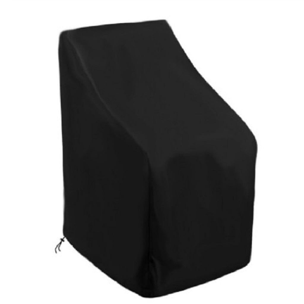 Outdoor Garden Stackable Chair Cover Courtyard Patio Furniture Weather Resistant Waterproof Oxford Stacking High Back Chair Dust Protector Bag