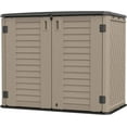 thumbnail image 1 of Outdoor Garden Storage Shed for Backyards and Patios, Plastic Storage Box Waterproof, Small Shed 26 Cubic Feet Capacity, 1 of 7