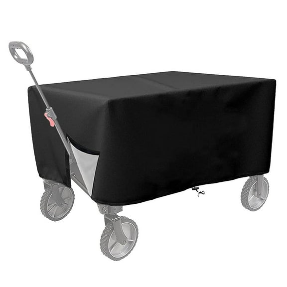 Outdoor Garden Wagon Cart Cover 420D Heavy Duty Oxford Folding Wagon Cart Cover Waterproof Dustproof UV Resistant All Weather Protection