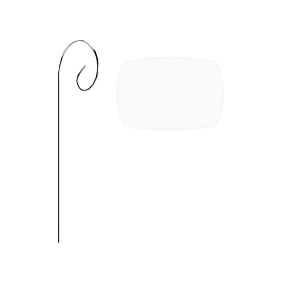 Outdoor Garden Waterproof Acrylic Plant Stakes With Tags, Diy Seed & Flower Markers, Clear Plant Labels With Wire Stakes For Garden Organization - 1Pc Tag & 1Pc Wire
