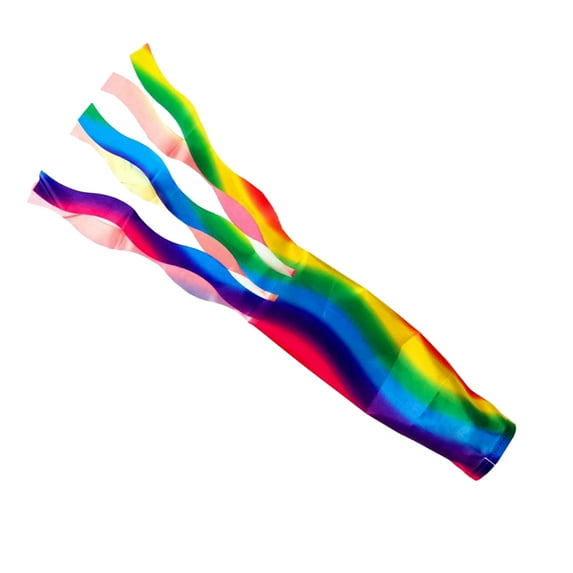 Outdoor Garden Windsock Flag Carp Streamer Wind Sock Decoration - Multicolor, 70cm Rainbow
