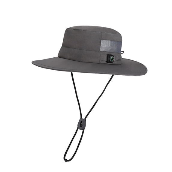 Outdoor Gardening Hat for Women, Ponytail Sun Hat UPF 50+ Wide Brim Breathable Lightweight Beach Bucket Cap Summer Hiking Hat