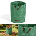 thumbnail image 1 of Outdoor Gardening Leaf Collection Bag, 22.1 x 31.5in Heavy Duty Garden Waste Reusable Lawn Disposal Container, Large Capacity Trash Storage Bag 12.5Gal, 1 of 8
