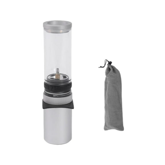 Outdoor Gas Camping Lantern, Adjustable Brightness Inflatable Candle Light, Aluminum Alloy & Borosilicate Glass, Portable Tent Light for Hiking, Fishing, Backpacking Adventures