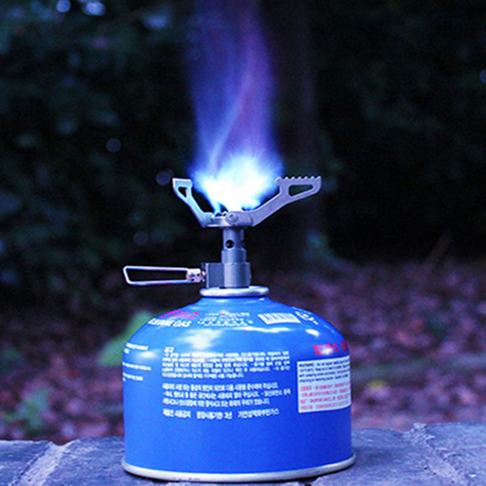 Outdoor Gas Stove Camping Burner Portable Mini Titanium Stove Survival