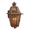 thumbnail image 1 of Outdoor Gas Wall Lantern Grande Isle Collection In Solid Brass In an Aged Copper finish., 1 of 2