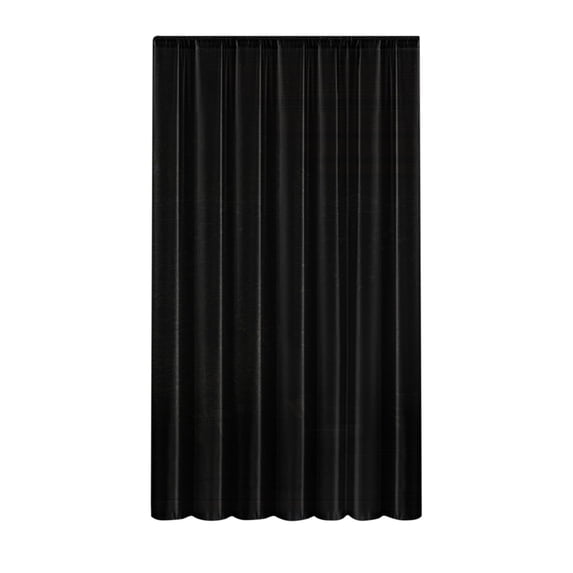 Outdoor Gazebo Side Wall Curtains, Waterproof Polyester Replacement Sidewalls, Privacy Screen with Zipper for Patio Canopy ( Black )
