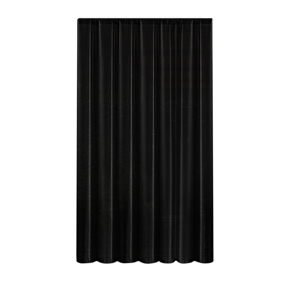 Outdoor Gazebo Side Wall Curtains, Waterproof Polyester Replacement Sidewalls, Privacy Screen with Zipper for Patio Canopy ( Black )