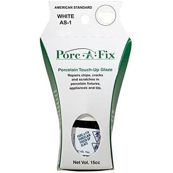 Porc-a-Fix Porcelain Touch Up Kit - High Gloss, Washable, Sandpaper Included - 1 Count, White