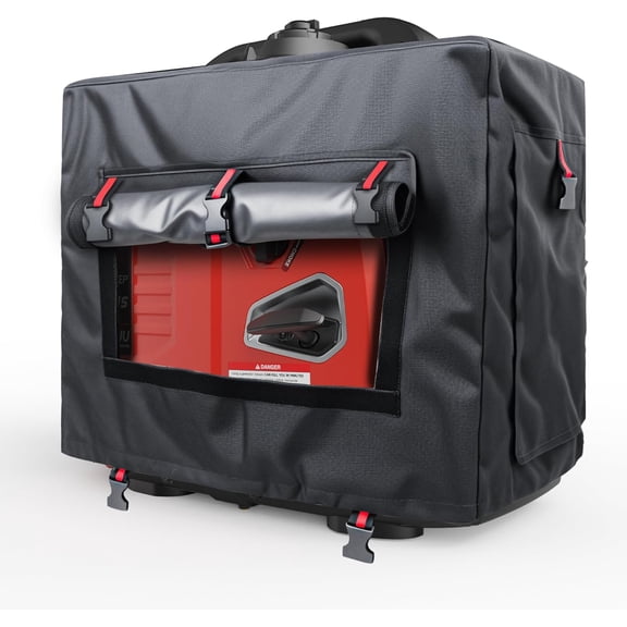 Outdoor Generator Cover While Running Universal Portable Generator Tent for Most Generators Up to 4000W, 21.7 x 13.8x17.4 inches,Can Be Rolled Up and Opened All Around, Black