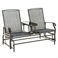 thumbnail image 1 of Outdoor Glider Bench | Double Gliding Comfort for Backyard Parties and Poolside Relaxation | Steel Frame with Powder - Coated Finish | Keeps Drinks and Snacks Nearby, 1 of 2
