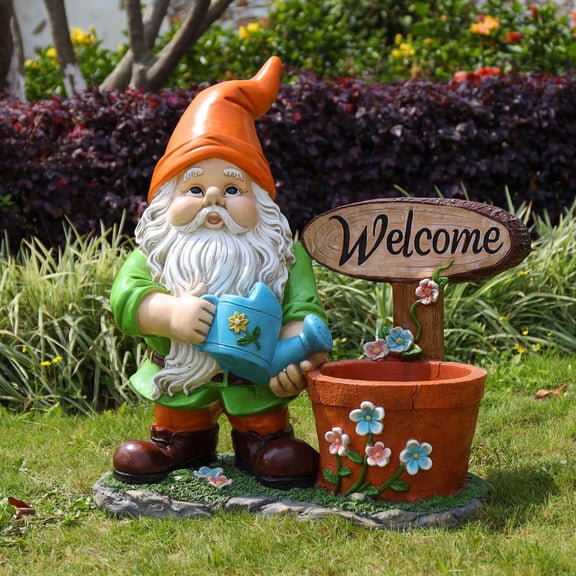 Outdoor Gnome Flower Pot Planter