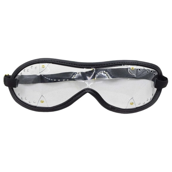 Outdoor Goggles with Adjustable Strap Eye Protection Windproof Dustproof Skydiving Goggles for Ski Cycling Hiking Sports Men Black