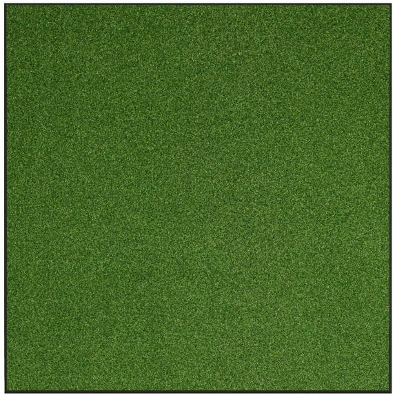 Outdoor Grass Mats with Heavy Duty Non Slip Backing Area Rug Premium Oasis Green - 2' Square