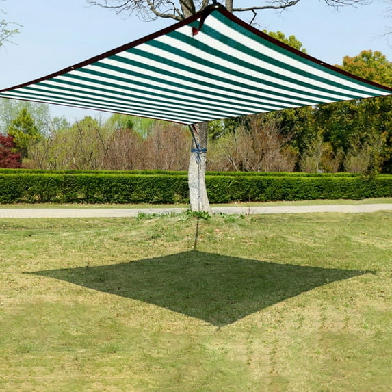 Outdoor Green Shade Cloth 73x73 Inch Pergola Sunshade with UV Protection, Heat Reduction, Reinforced Grommets for Backyard Patio Garden Greenhouse Plant Cover, Includes Rope