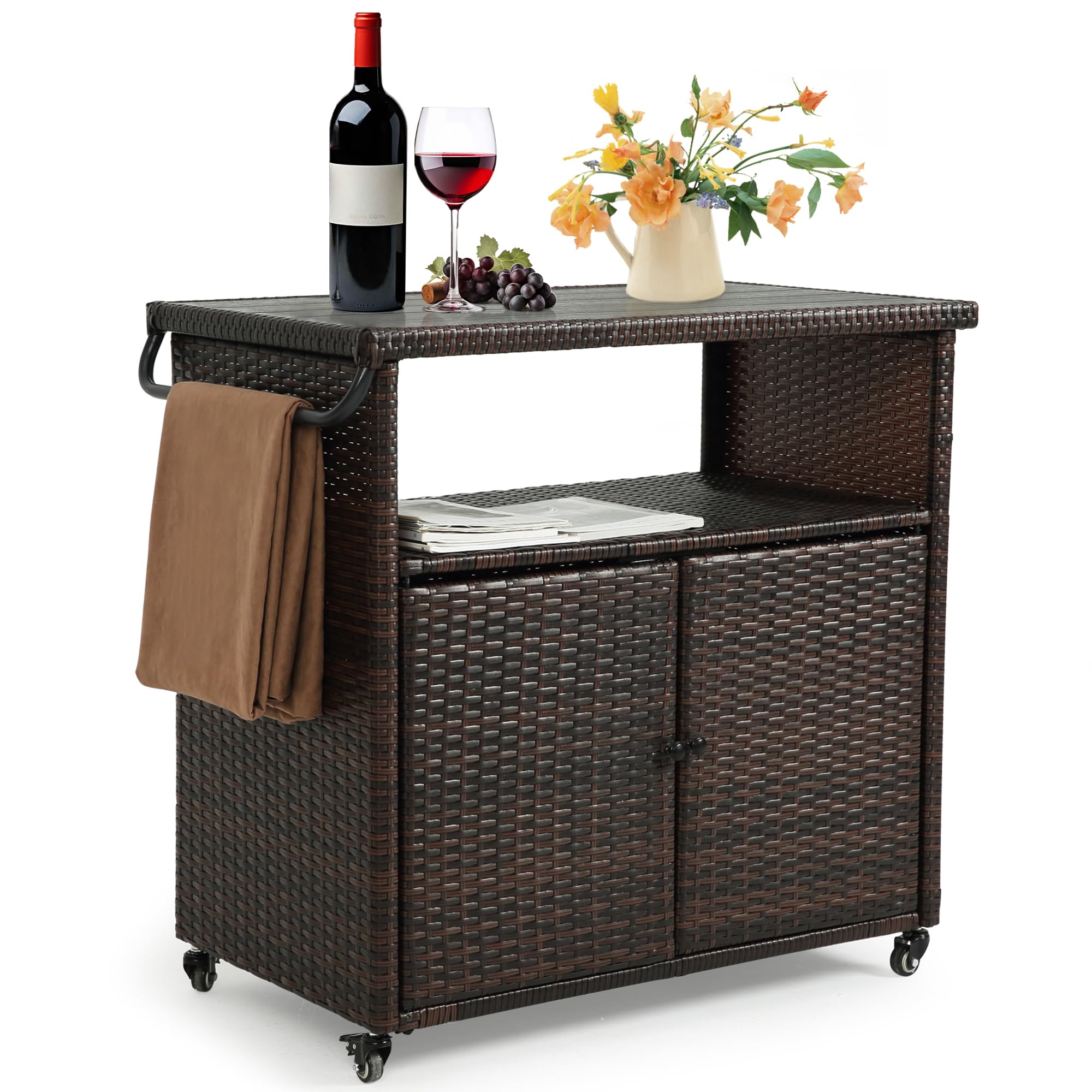 Outdoor Grill Carts with Storage Outdoor Bar Carts with