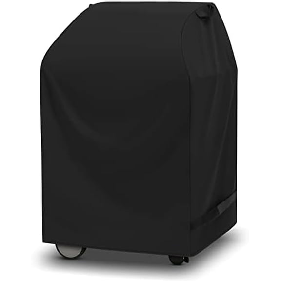 Outdoor Grill Cover 32 Inch, Heavy Duty Waterproof 2 Burner Gas BBQ Small Grill Covers Compatible with Char Broil Weber Brinkmann Holland, Black