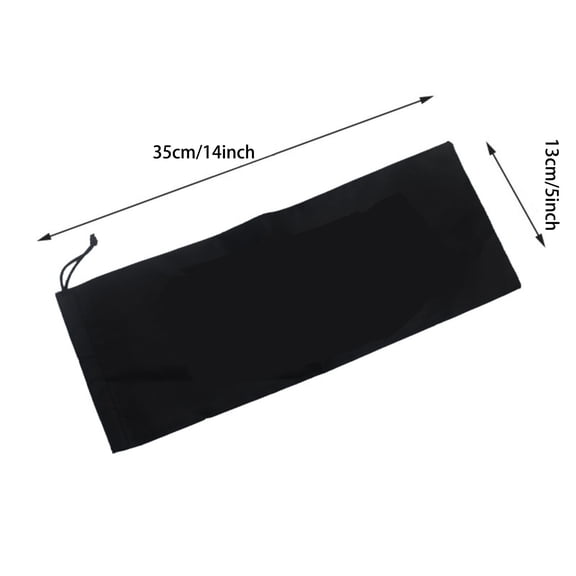 Outdoor Grill Fork Storage Bag, Portable BBQ Utensil Holder with Adjustable Closure, 35 × 13 cm